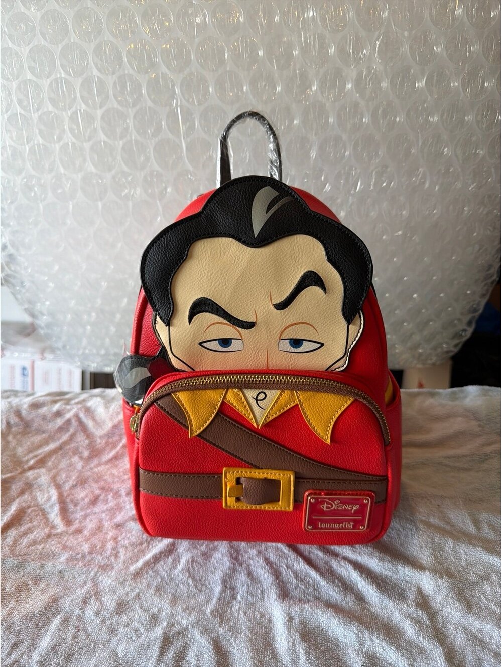 Loungefly Disney Villains Gaston Cosplay Backpack NWT